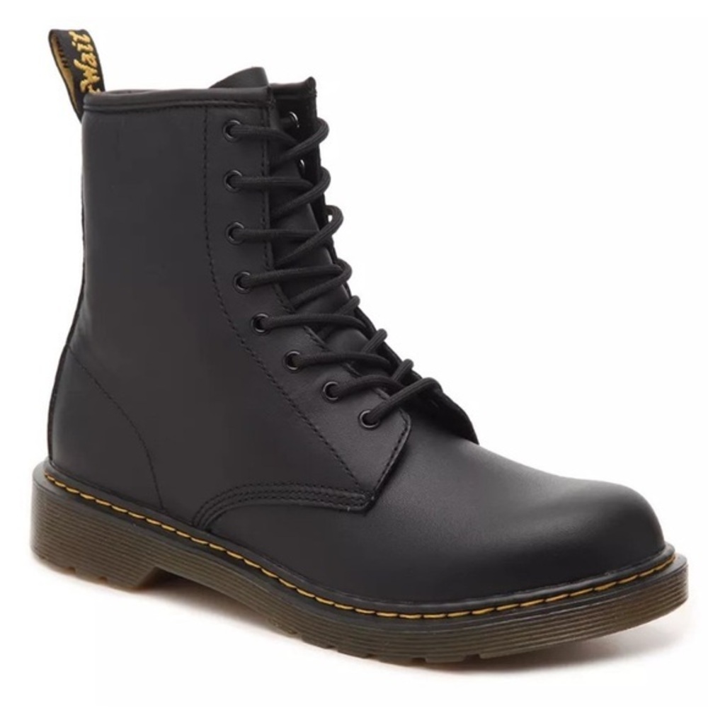 Dr. Martens 1460 Combat Boots Lace Up Zipper | Youth, Men’s 4 Women’s 5 | Black